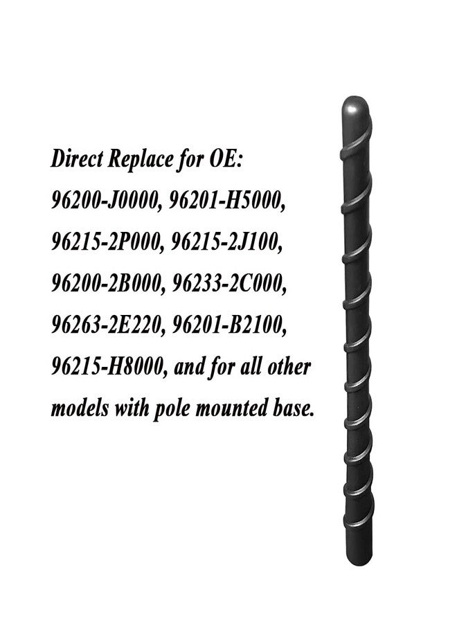 AMFRNE 96200-2B000 Pole-Roof Radio Antenna Direct Replacement for | Hyundai Santa Fe Tucson Elantra Kona | Kia Sportage Rio Forte Soul | Optimized AM/FM Radio Reception, 96201-B2100 96215-2J100 96263-2E220 - Image 3